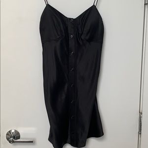 Black silk, rag and bone slip dress